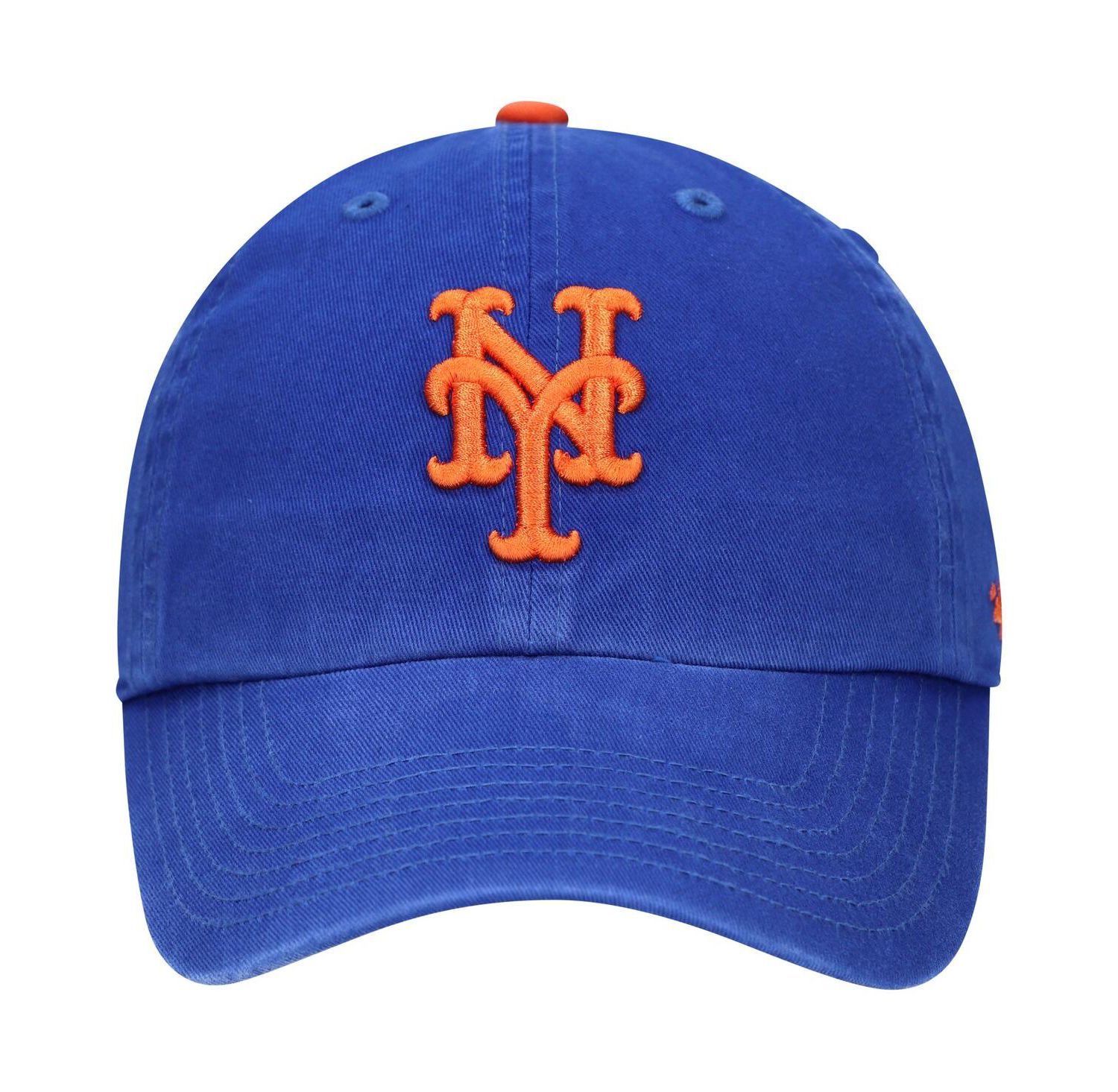 Youth Boys and Girls Royal New York Mets Team Logo Clean Up Adjustable Hat