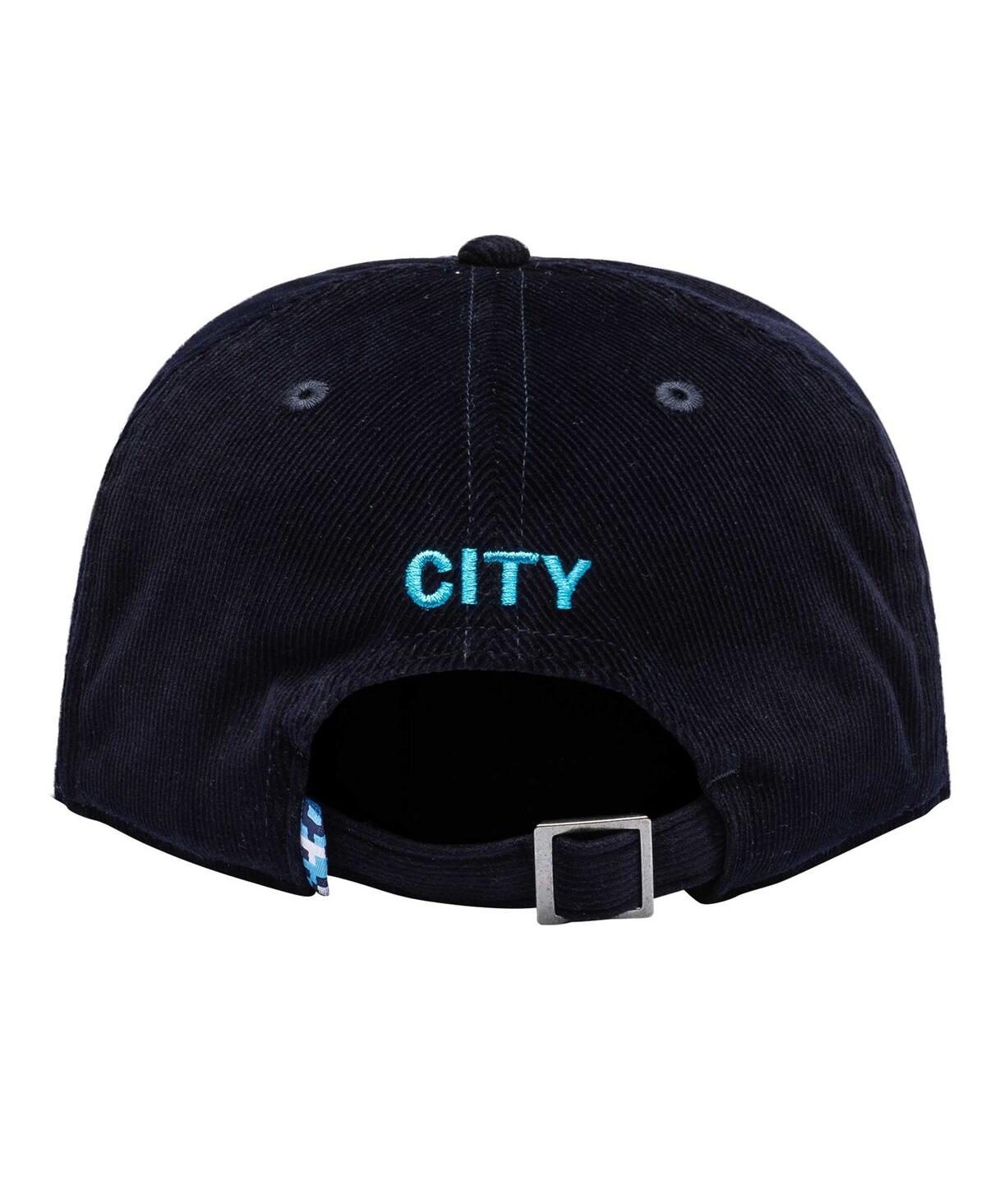 Shop Fan Ink Men's Navy Manchester City Snow Beach Adjustable Hat