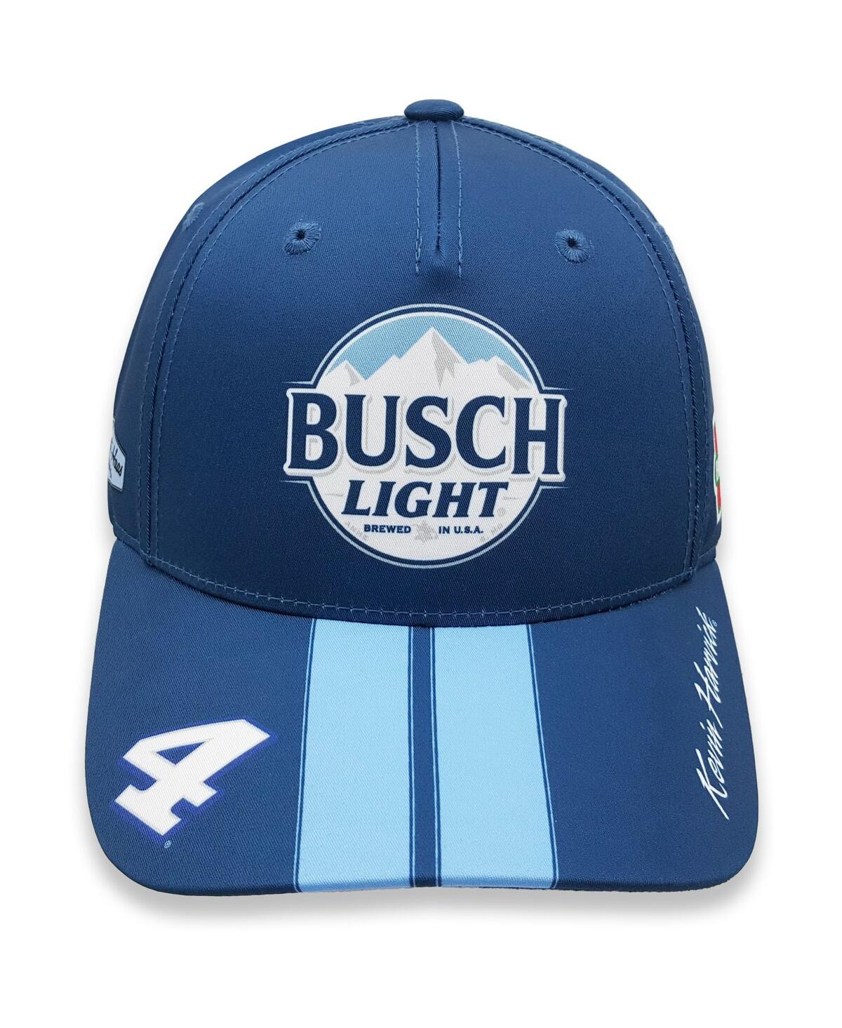 TEAM PENSKE MEN'S TEAM PENSKE BLUE, LIGHT BLUE KEVIN HARVICK BUSCH LIGHT UNIFORM ADJUSTABLE HAT