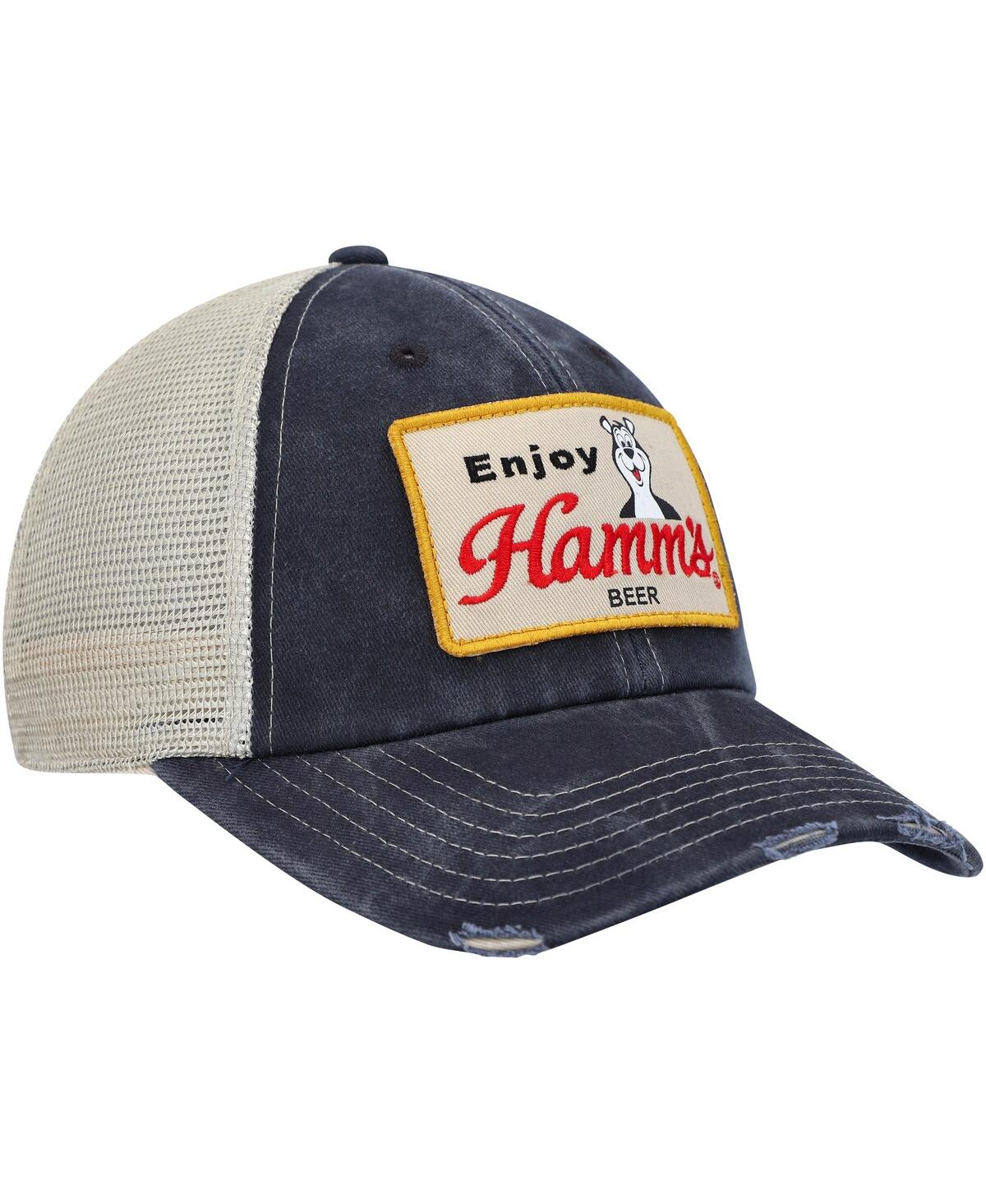 Shop American Needle Men's  Navy, Cream Hamms Orville Snapback Hat In Navy,cream