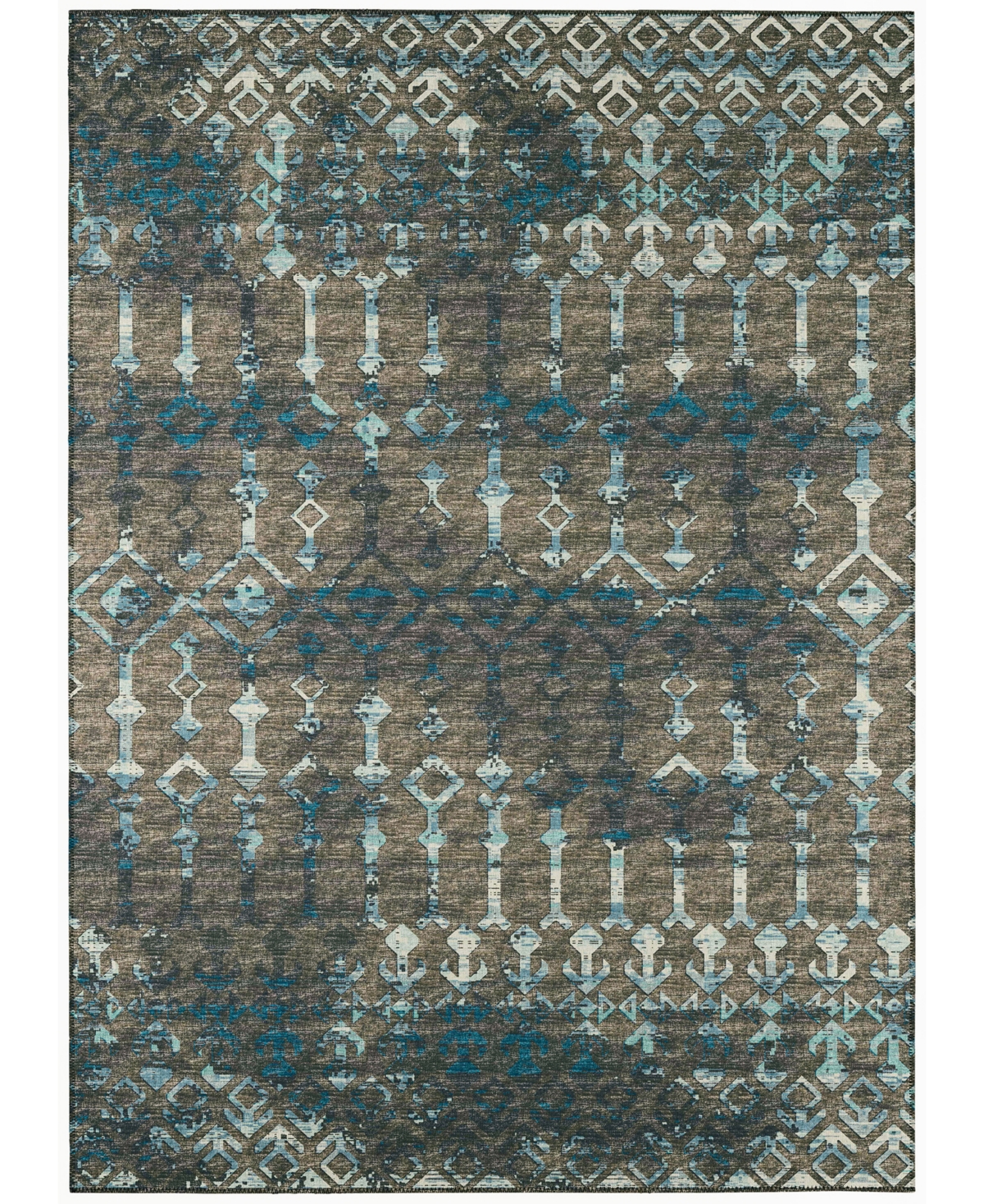 Addison Bravado Outdoor Washable ABV38 9' x 12' Area Rug - Brown