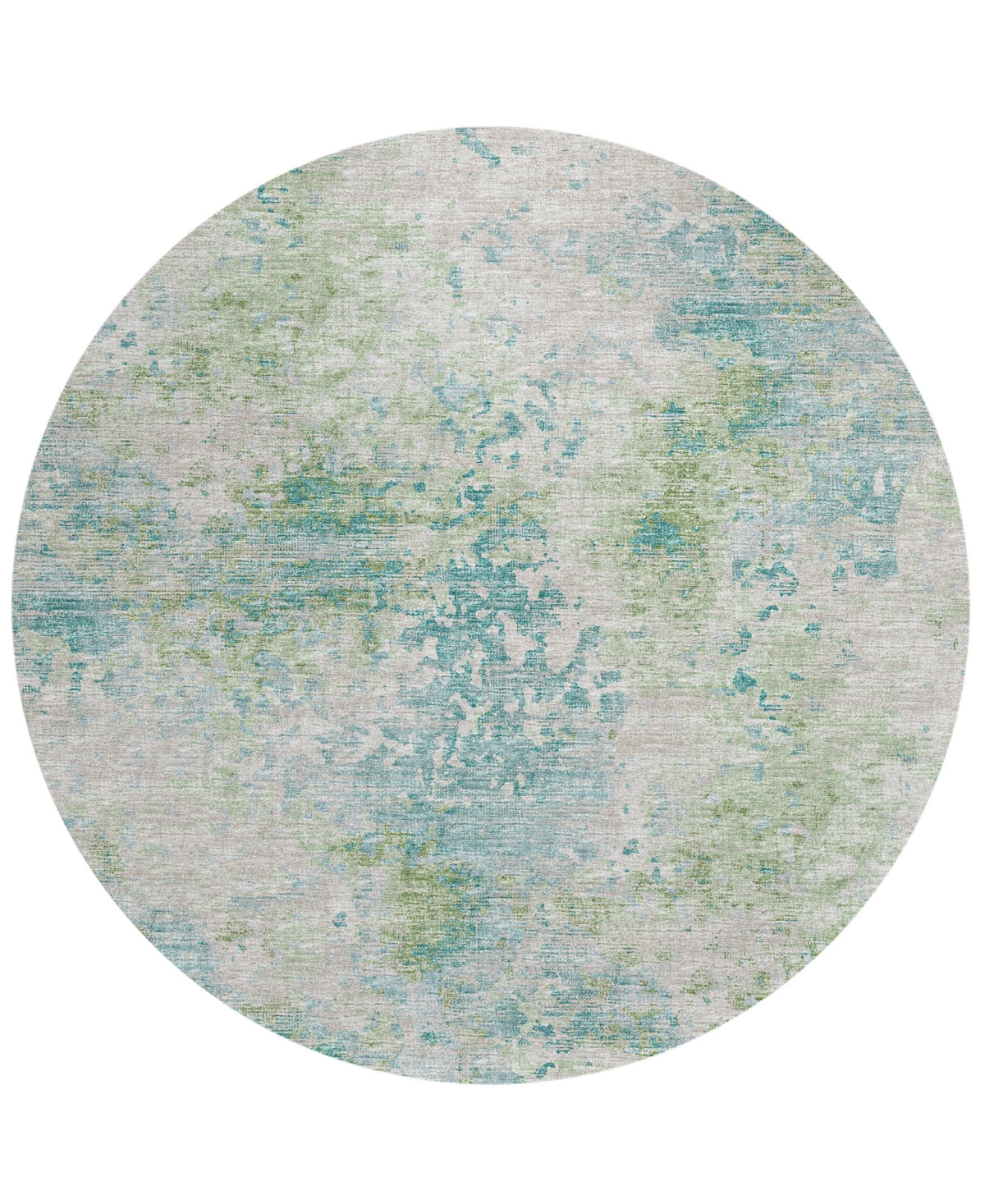 Addison Accord Outdoor Washable AAC35 8' x 8' Round Area Rug - Green