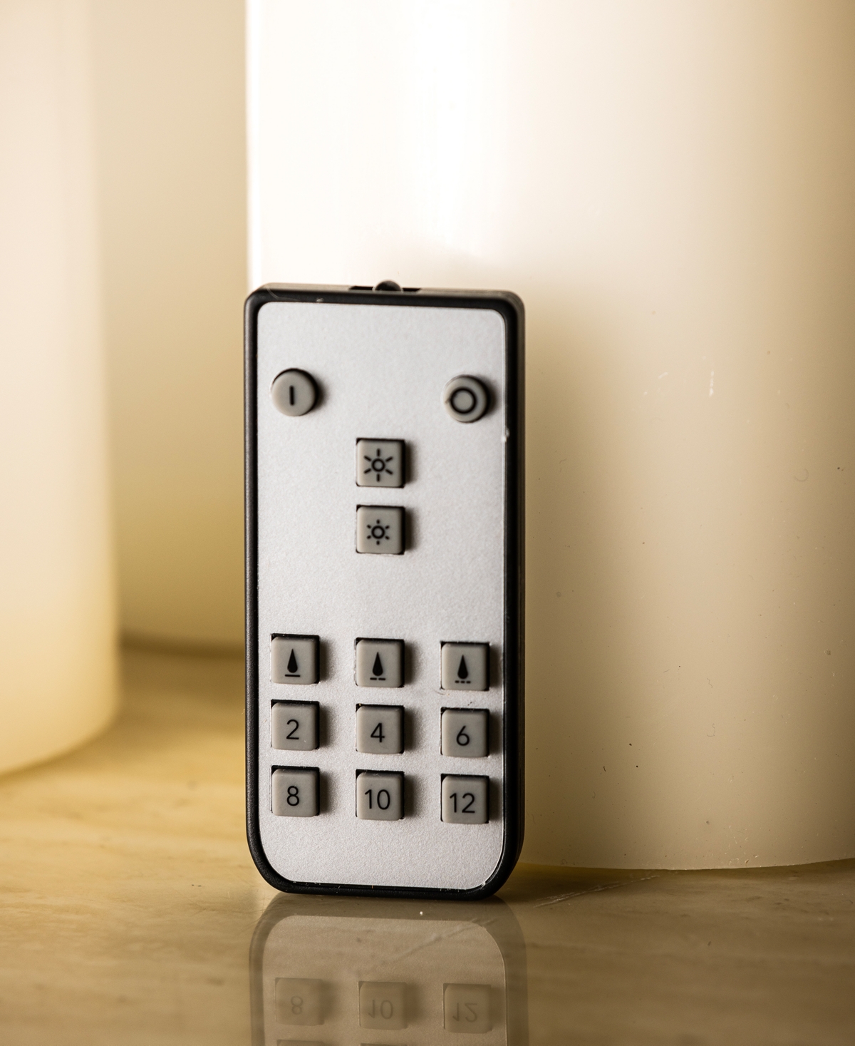 Seasonal Sutton Fluted Motion Flameless Candle 4 x 10