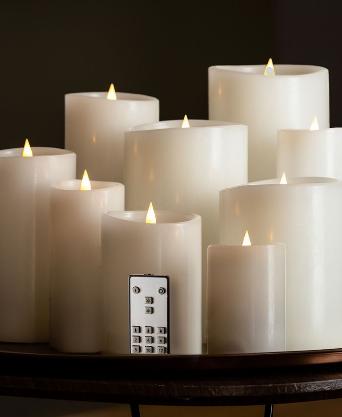 Seasonal Classic Motion Flameless Candle 4 x 8 Macy's