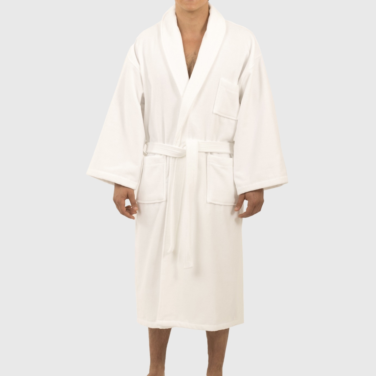 Alpine Swiss Pure Cotton Men Terry Cloth Bathrobe Super Absorbent Hotel Spa Robe