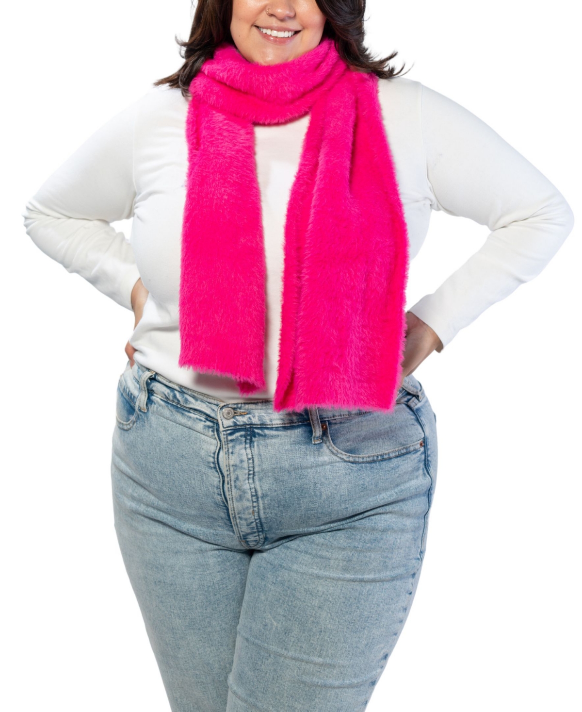 Eyelash Scarf - Hot Pink