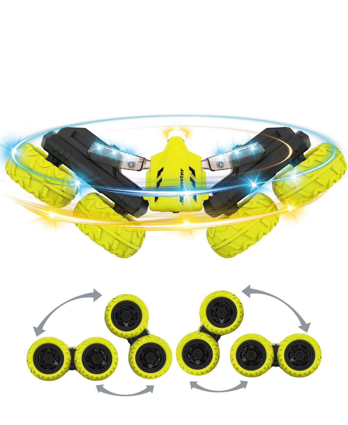 Shop Flipo Acrobat Rechargeable Remote Control Stunt Car In Yellow