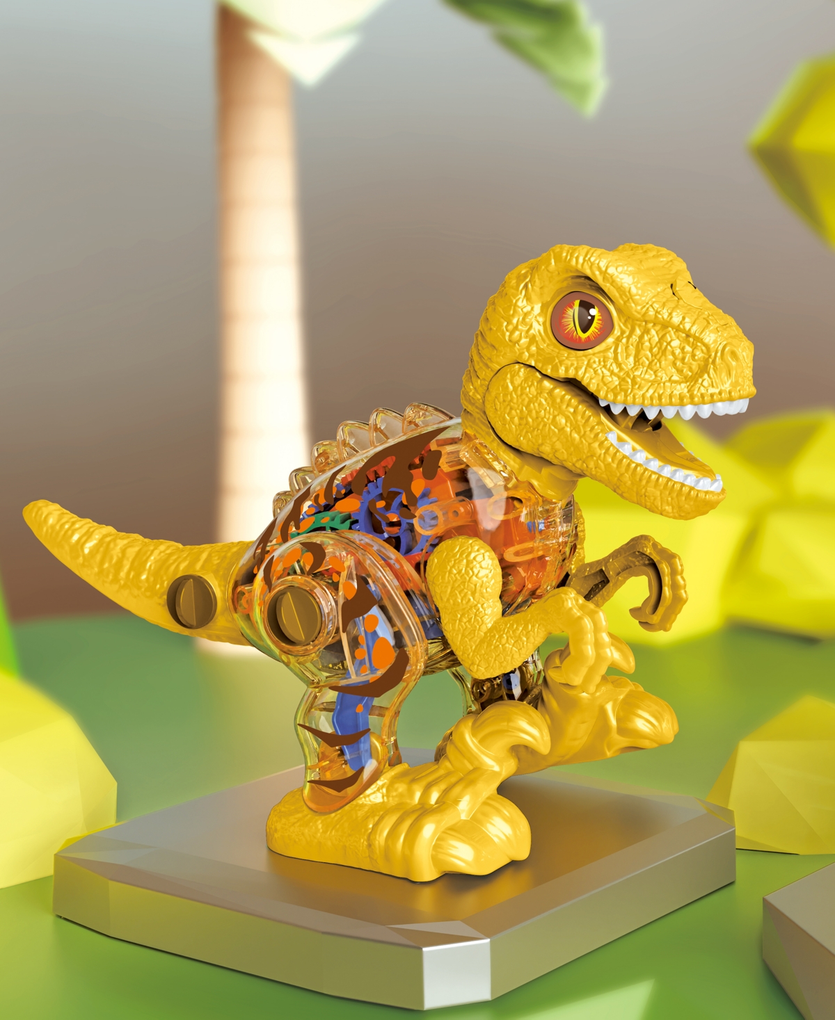 Shop Flipo Constructosaur Dinosaur Motorized Diy Playset In Yellow