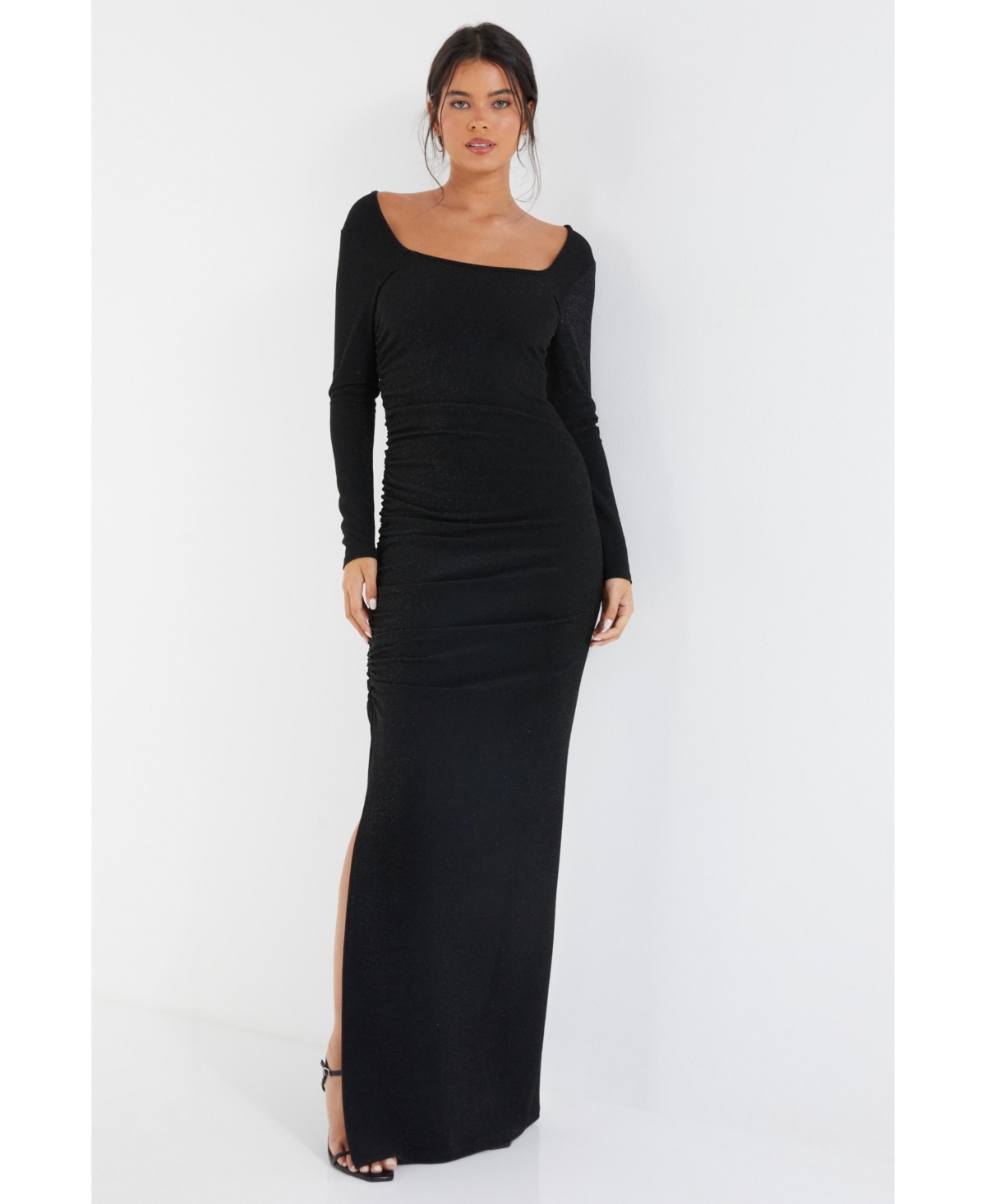Women's Brillo Long Sleeve Maxi Dress - Black