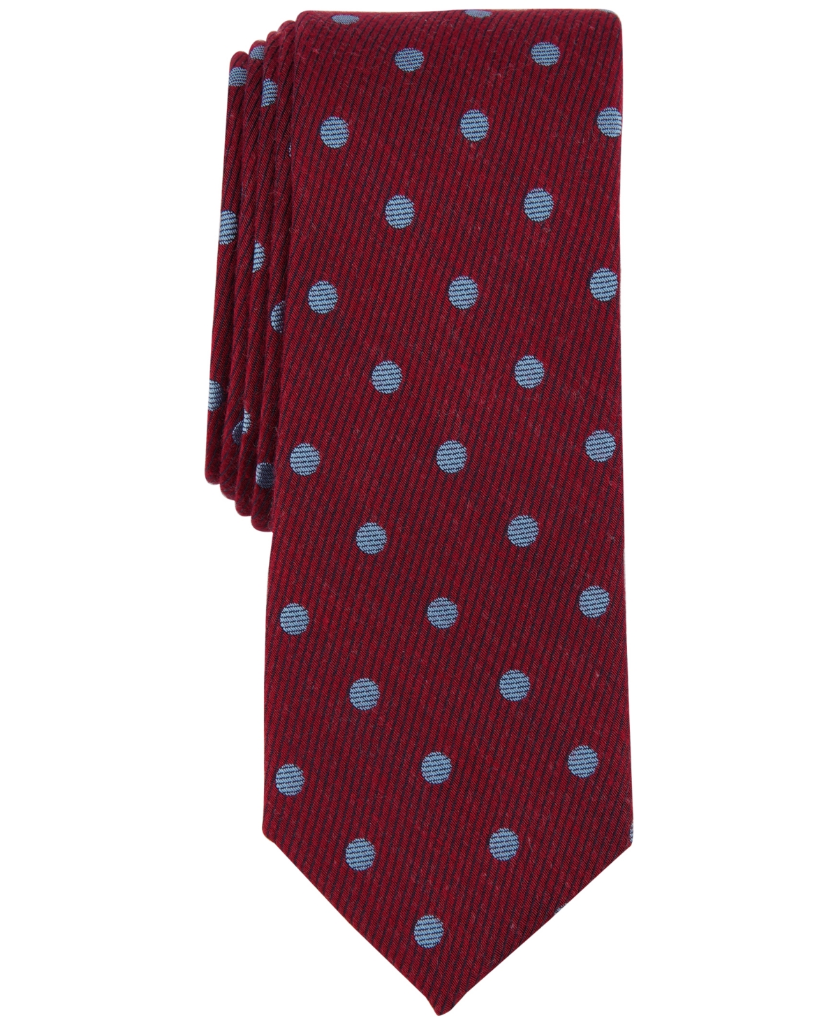 Men's Blyth Dot-Print Tie, Created for Macy's - Red