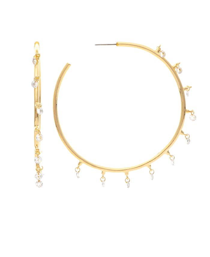 Rivka Friedman Cubic Zirconia Dangle Hoop Earrings Macy s