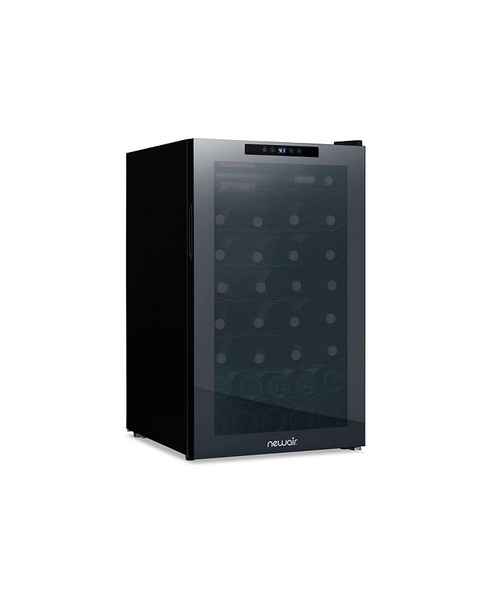 Newair Shadow Series Wine Cooler Refrigerator 51 Bottle, Freestanding Mirrored Wine Fridge with