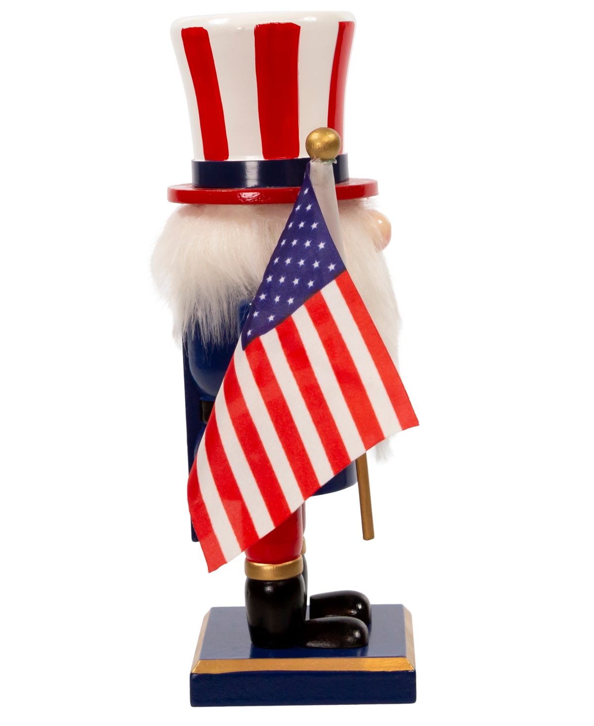 Kurt Adler 9" Patriotic Gnome Nutcracker In Multicolored