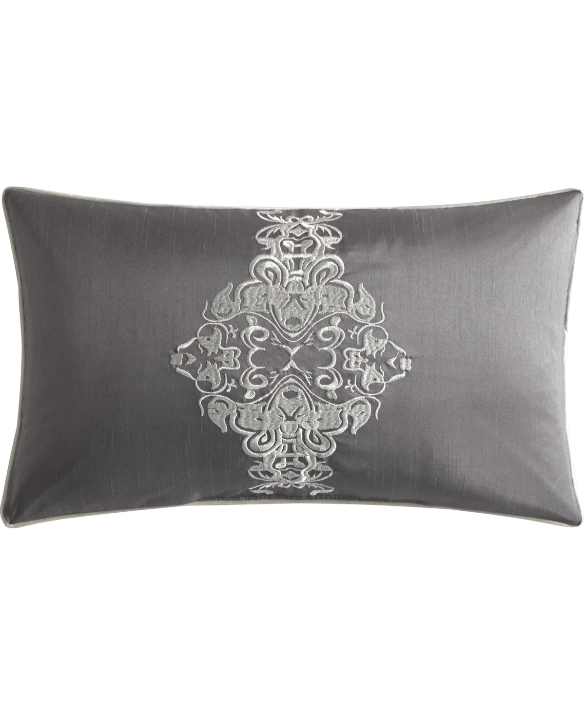 Stratford Park Arabesque 8-piece Comforter Set, King In Silver-tone And Gray