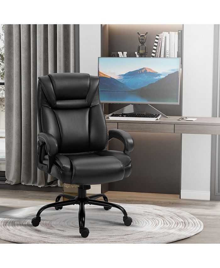 Vinsetto Big and Tall Executive Office Chair w/ PU Leather Fabric