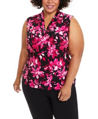 Chemisier Femme Grande Taille 3X (Plus Size) - Marque Apt 9 - Noir - Occasion Très Bon état
