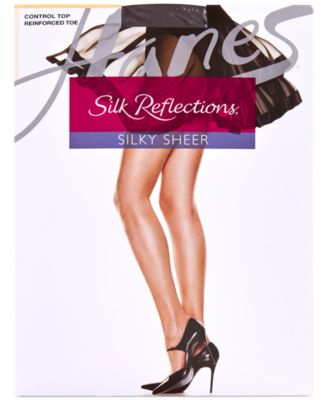 Hanes Silk Reflections Control Top Reinforced Toe Pantyhose 718