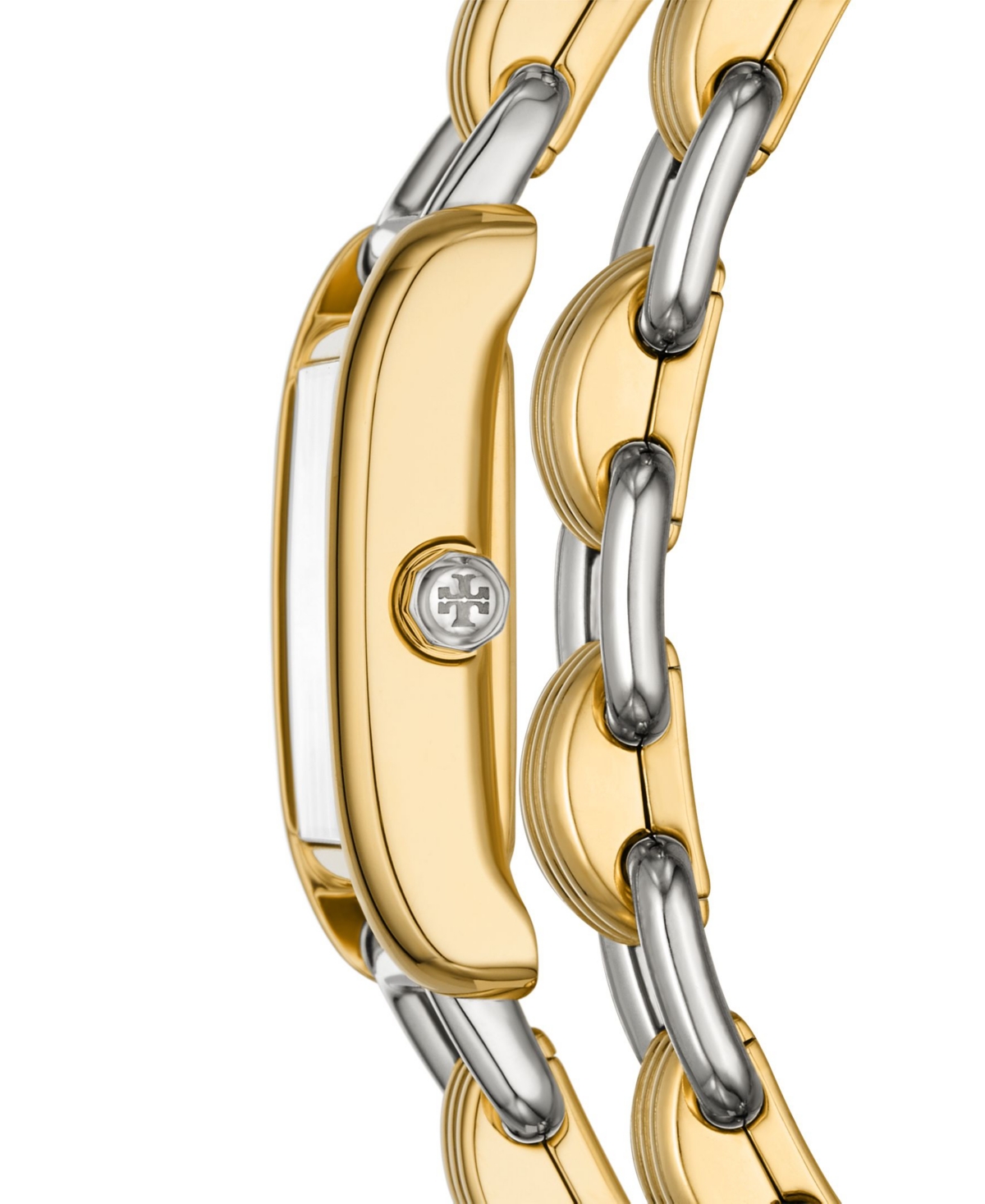 Shop Tory Burch Women's The Eleanor 3-in-1 Two-tone Stainless Steel Bracelet Watch 19mm In Multicolor