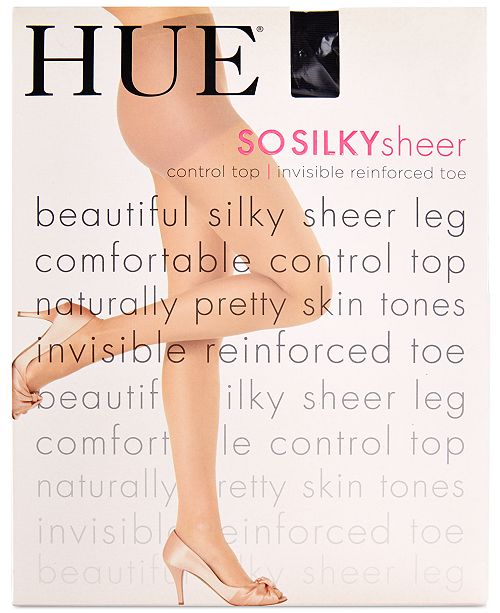 Hue Women's Control Top Silky Sheer Tights Hosiery & Reviews Handbags