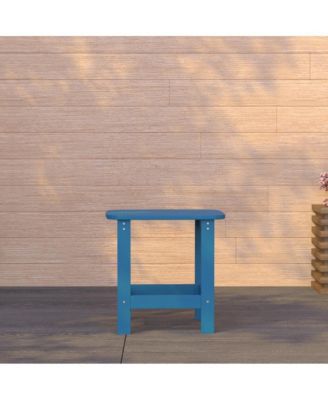Riviera Poly Resin Indoor/Outdoor All-Weather Adirondack Side Table