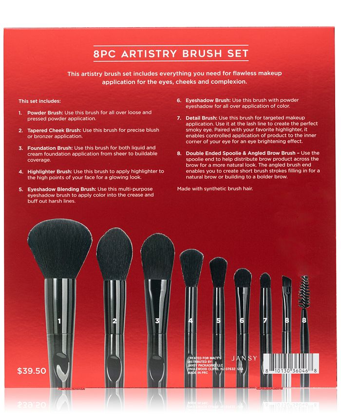 Created For Macy's 8Pc. Artistry Brush Set, Created for Macy's Macy's