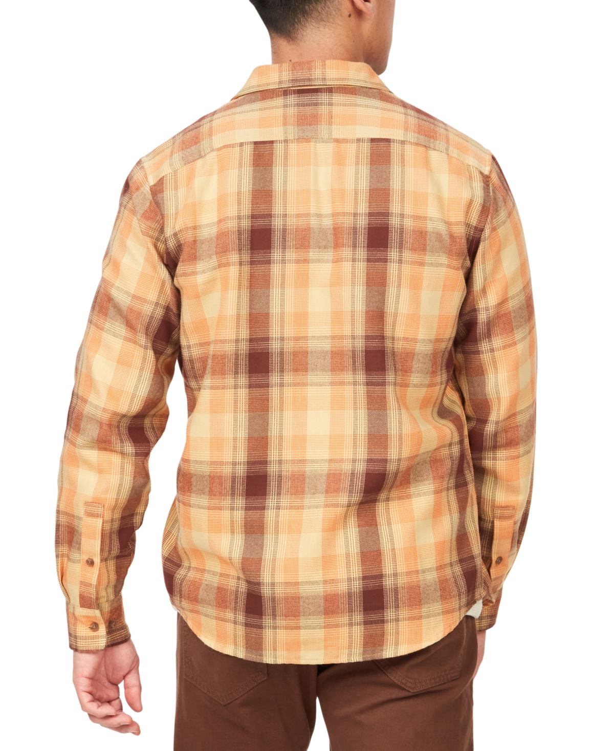 Shop Marmot Men's Fairfax Classic-fit Plaid Button-down Flannel Shirt In Tangelo