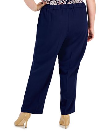 Plus Size Knit Pull-On Capri Pants, Created for Macy's
