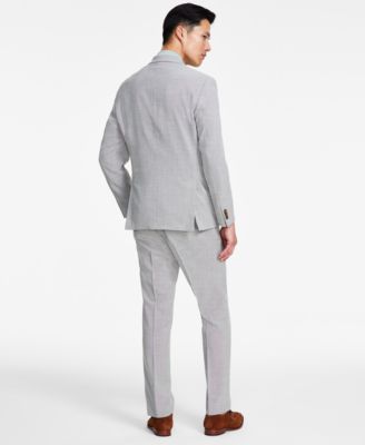 Men's Slim-Fit Mini-Houndstooth Suit