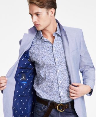 Men's Modern-Fit Chambray Sport Coat