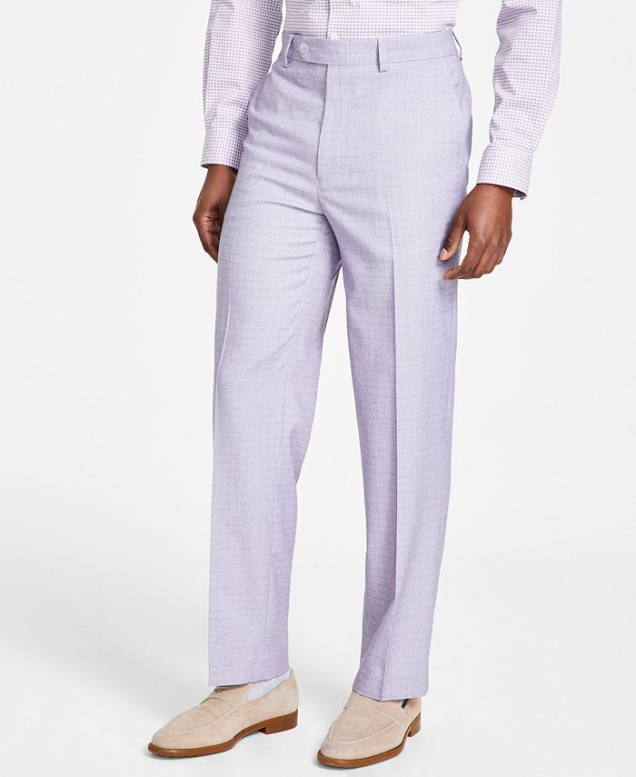 Nautica Men's ModernFit BiStretch Purple Check Suit Macy's