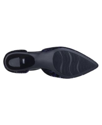 Women's Edmee Pointed Toe Kitten Heel Ankle Strap Pumps