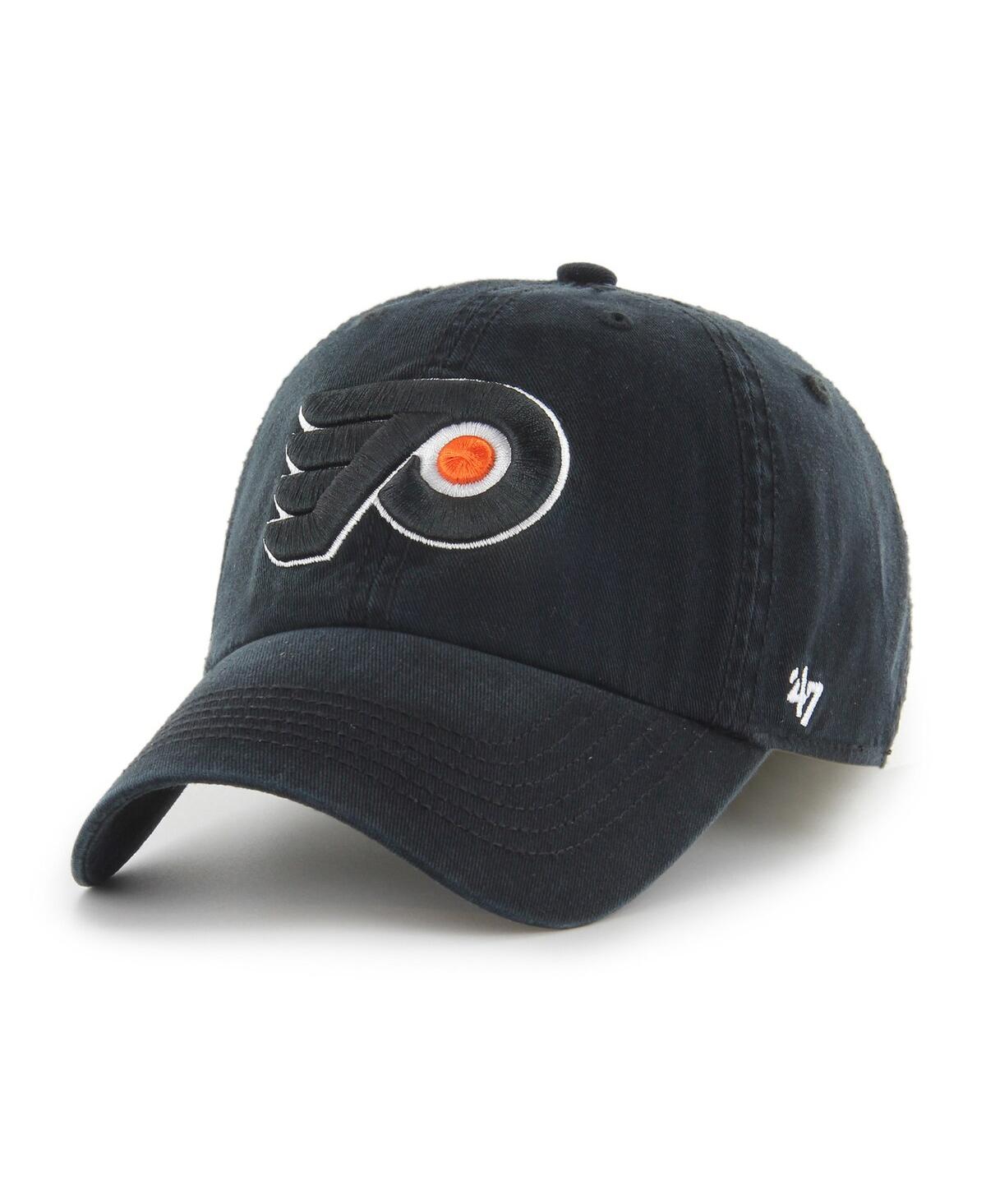 47 Brand Men's ' Black Philadelphia Flyers Classic Franchise Flex Hat