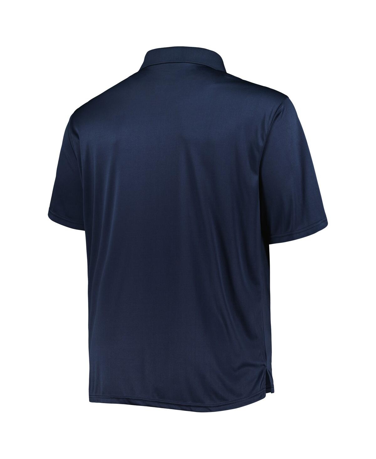 Fanatics Men's  Navy, White New England Patriots Big And Tall Solid Two-pack Polo Shirt Set In Navy,white