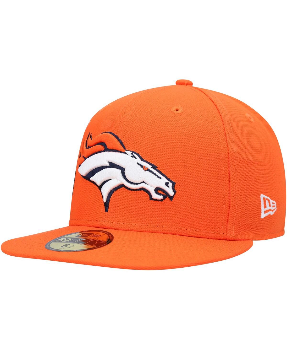 NEW ERA MEN'S NEW ERA ORANGE DENVER BRONCOS STATEVIEW 59FIFTY FITTED HAT 