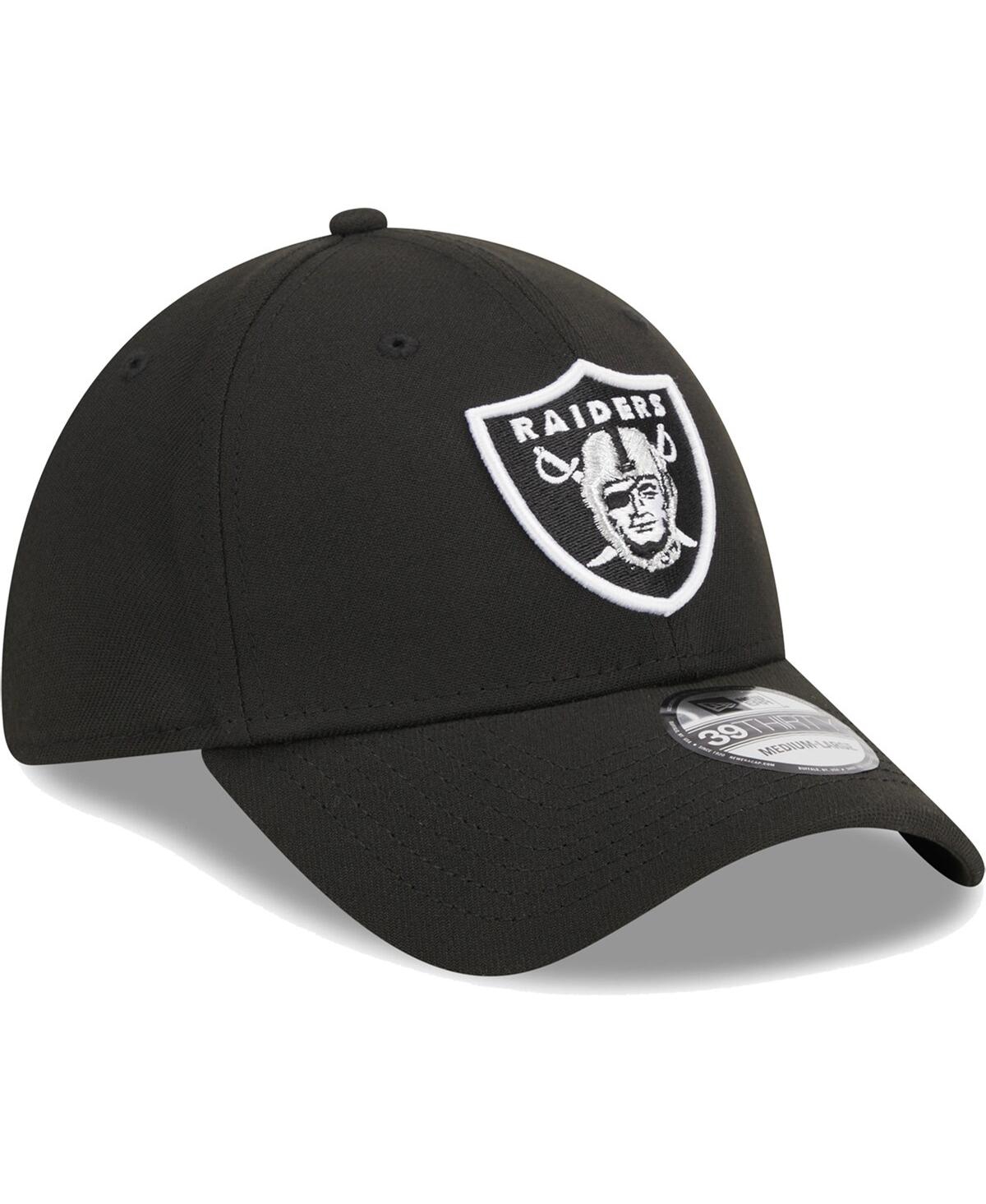 Men's New EraLas Vegas Raiders Main 39THIRTY Flex Hat - Black