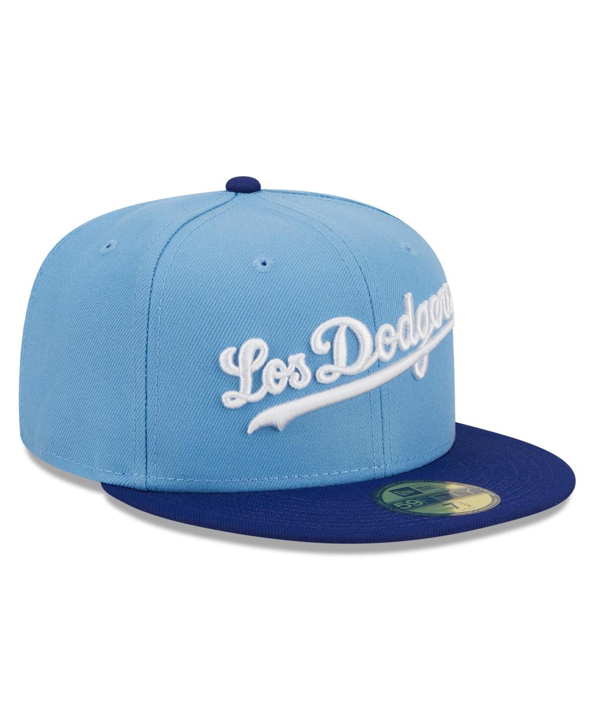Men's New EraLos Angeles Dodgers Cooperstown Collection Retro City 59FIFTY Fitted Hat - Light Blue