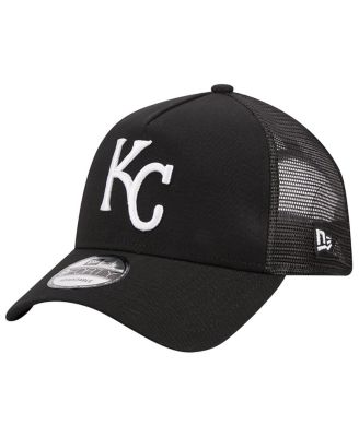 Men's Black Kansas City Royals A-Frame 9FORTY Trucker Adjustable Hat