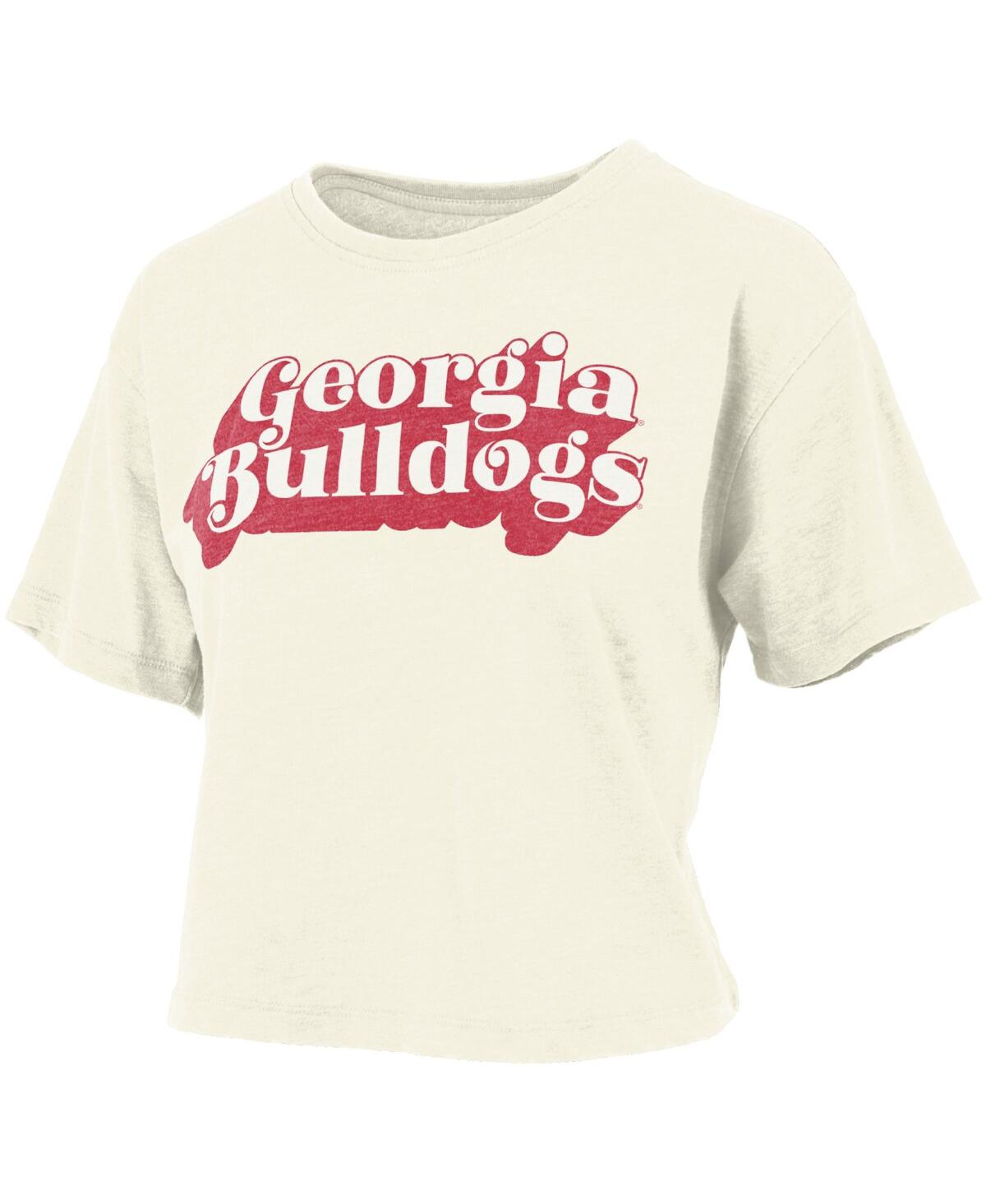 Shop Pressbox Women's  White Georgia Bulldogs Vintage-like Easy T-shirt