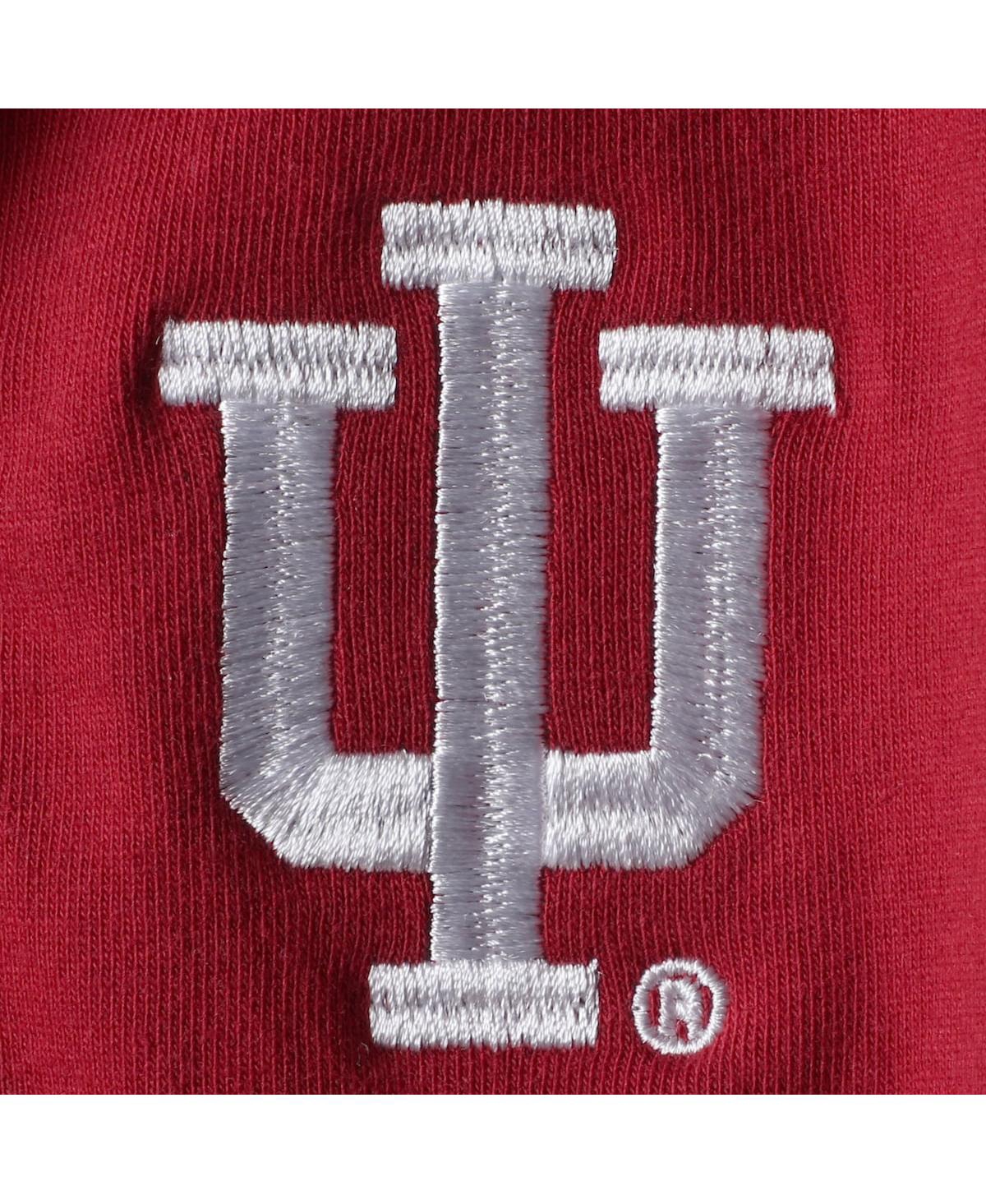 Little King Apparel Infant Boys And Girls Crimson Indiana Hoosiers Polo Shirt Bodysuit In Crimson