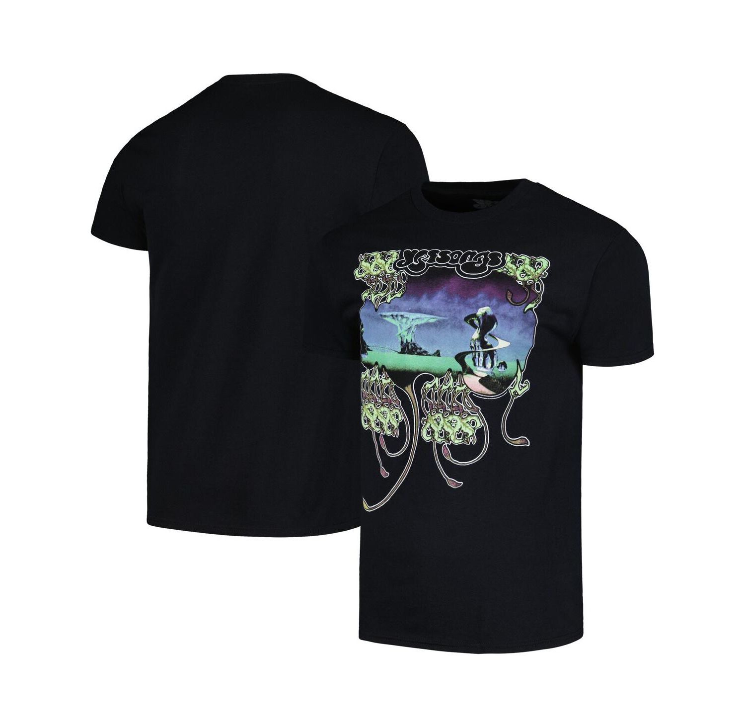 Men's Black Yes Yessongs Graphic T-shirt