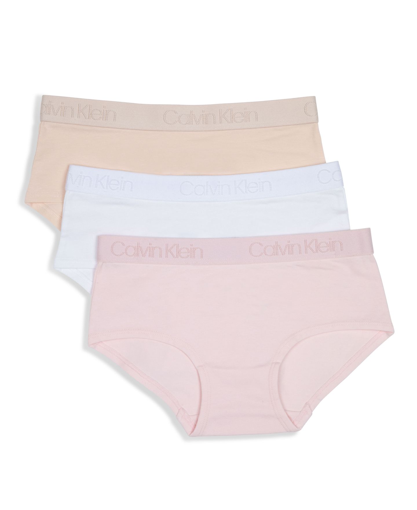 Трусы-хипстер, с логотипом, 3 шт. — Calvin Klein, цвет: Розовый — фото 1