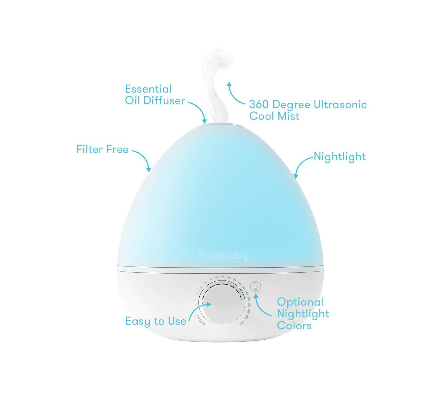 3-in-1 Humidifier with Diffuser and Nightlight by Frida Baby