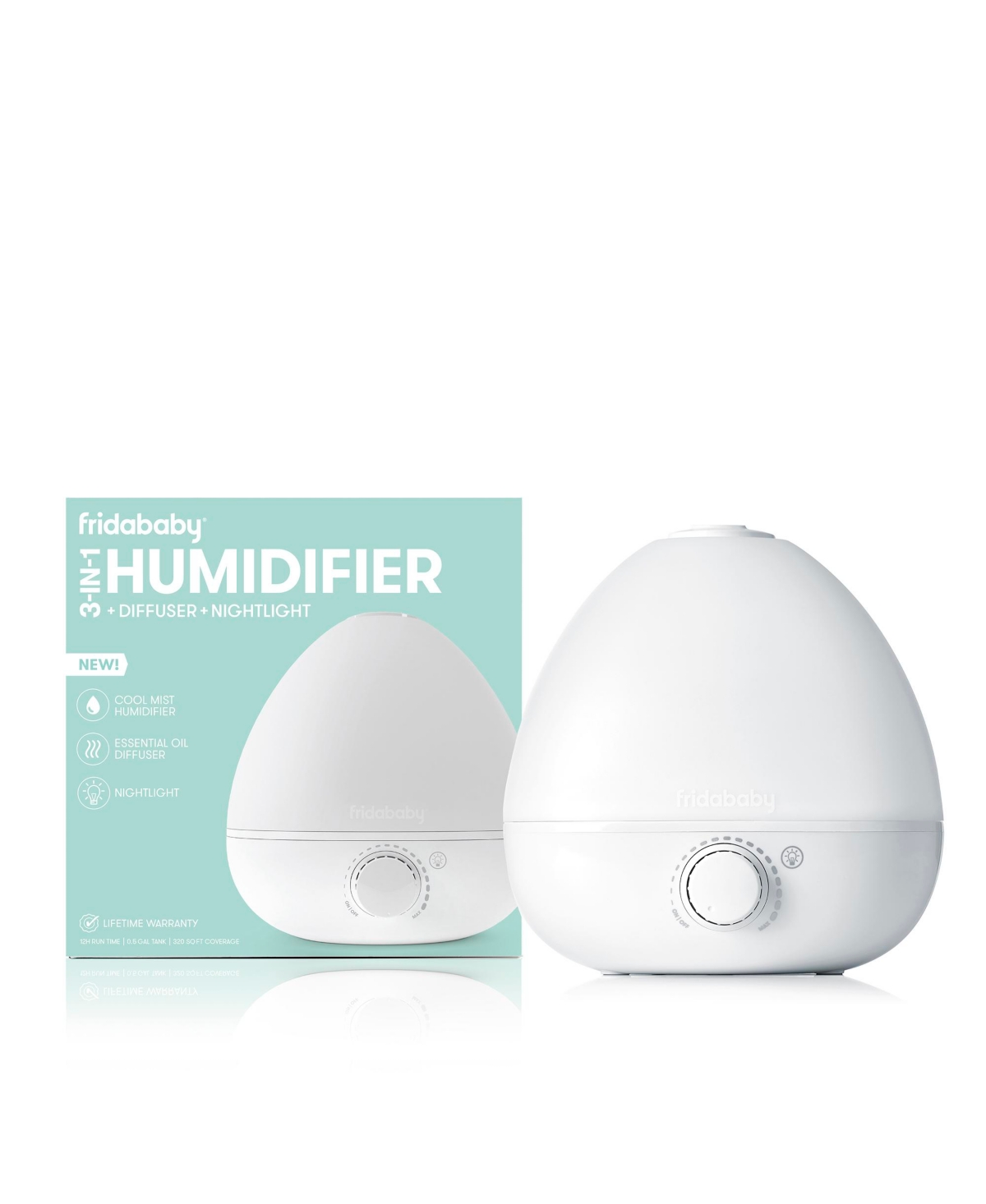 Frida Baby 3-in-1 Humidifier With Diffuser And Nightlight By  Baby In White