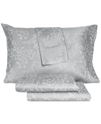 CLOSEOUT! Jacobean Floral 1000 Thread Count Cotton Sateen Blend 4-Pc. Sheet Set, Queen