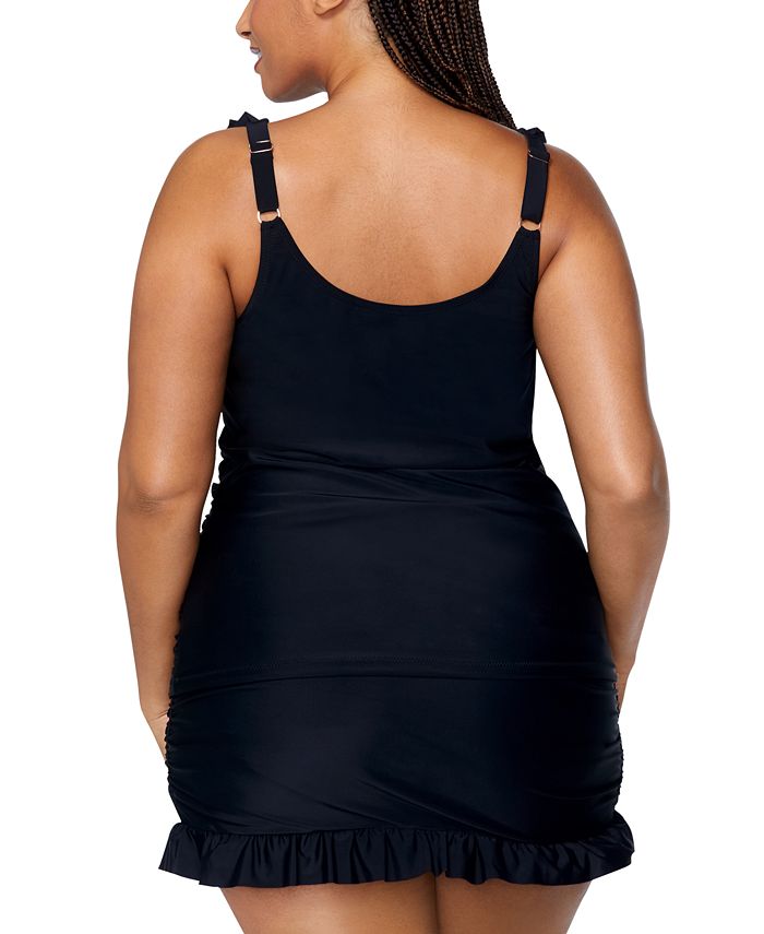 Raisins Curve Plus Size Andressa Tankini Top & Matching Swim Skirt Macy's