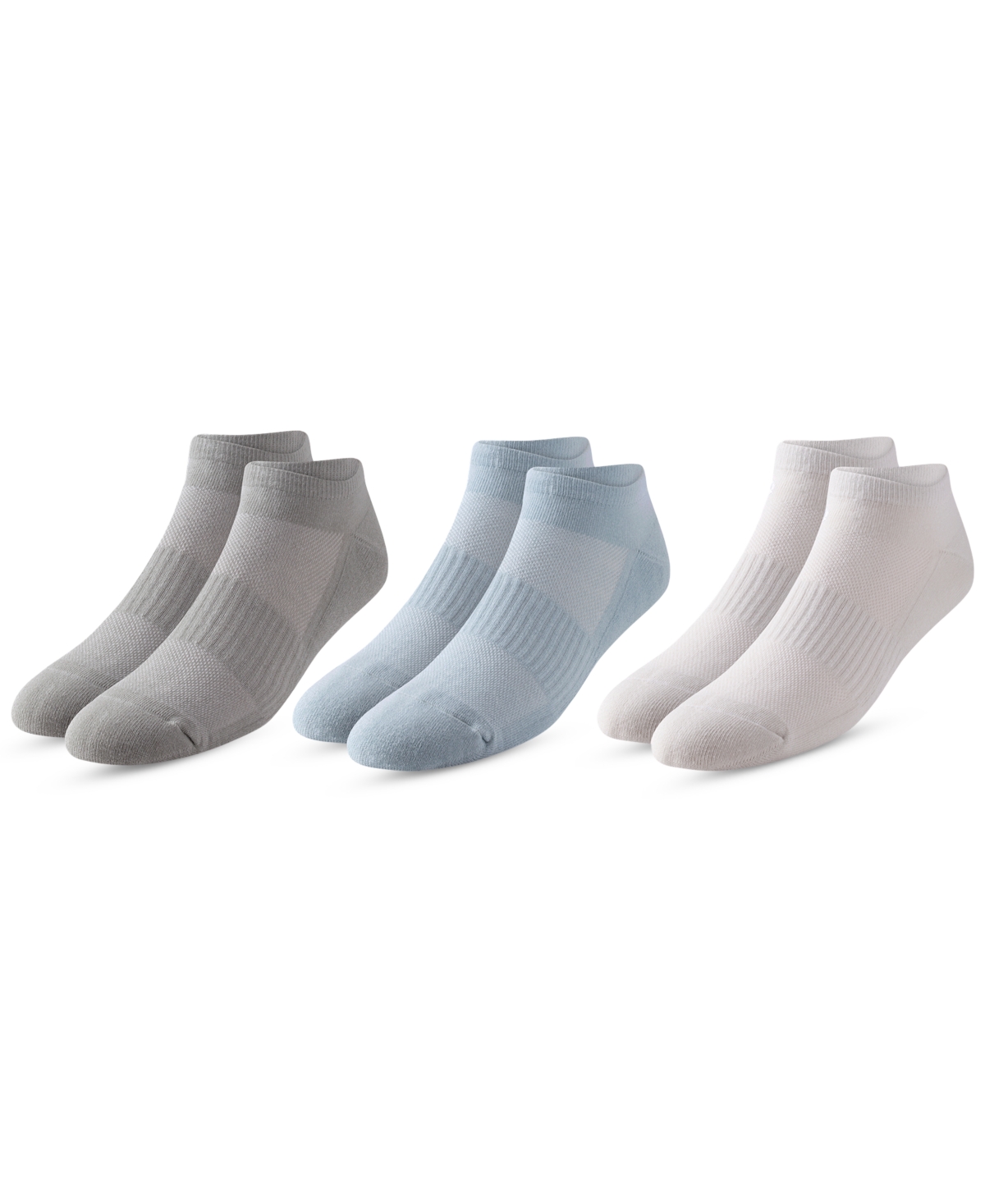 Men's Cushion Cotton Low Cut Socks 3 Pack - Blush
