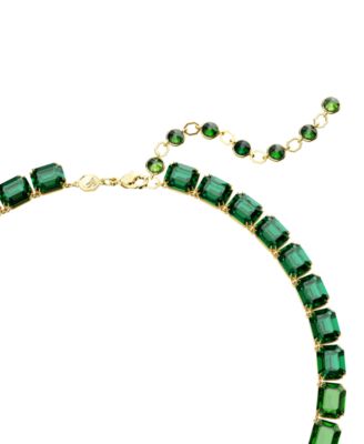 Millenia Gold-Tone Crystal Necklace, 16-3/4"