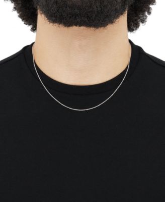 Lightweight 14k Yellow Gold Necklace, 18" Light Rope Chain (1mm)