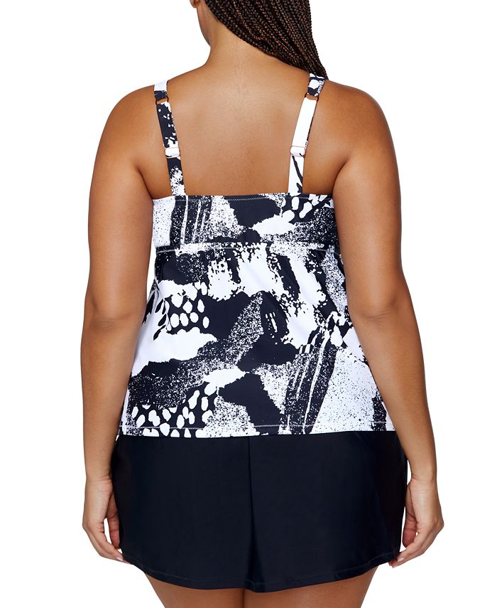 Raisins Curve Plus Size Rimini Tankini & Matching Swim Skirt Macy's