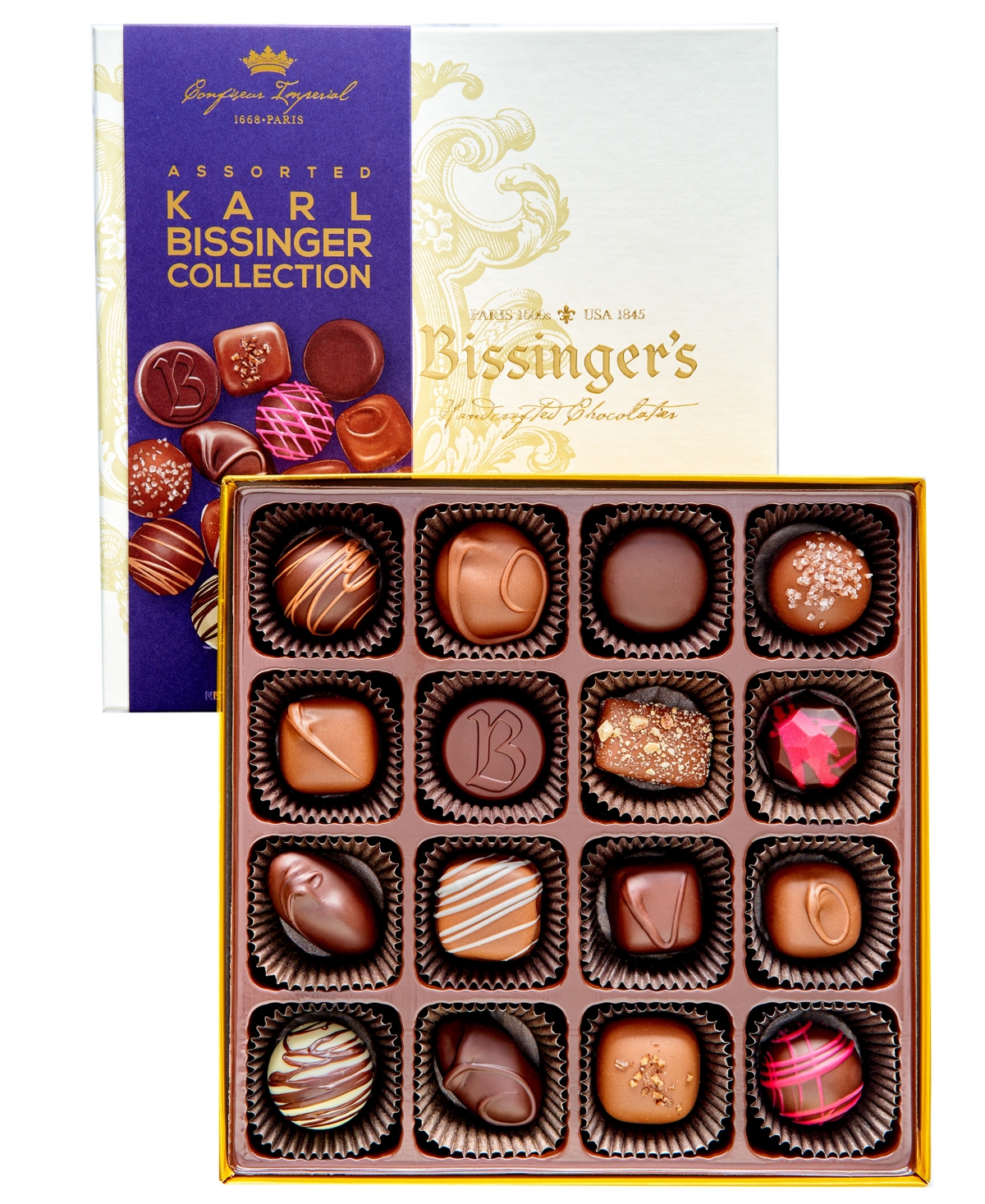 Bissinger's Handcrafted Chocolate Karl Bissinger, 17 Piece Assorted Gift Box In No Color